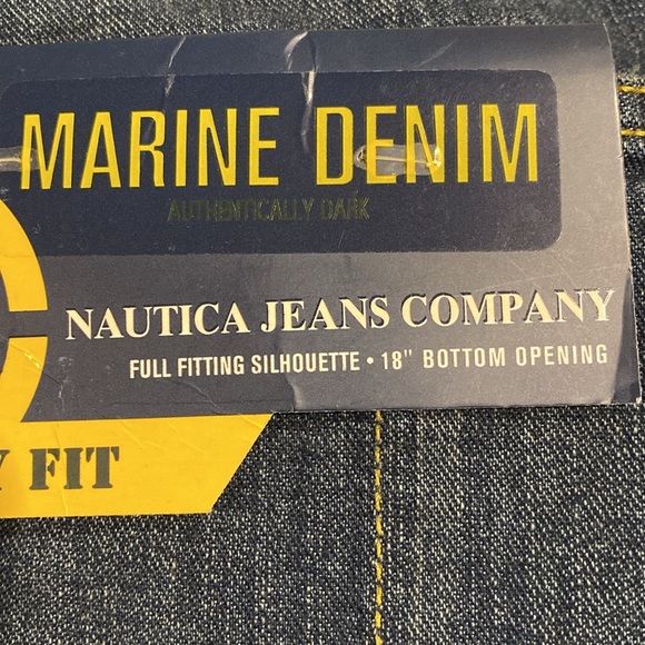 Nautica SZ 36/30 Easy Fit Dark Blue Denim Jeans New - Picture 4 of 11